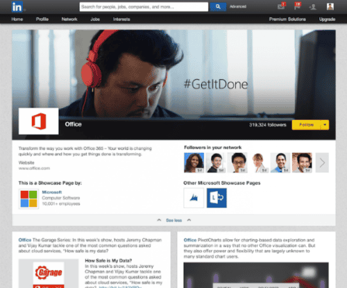 LinkedIn-Showcase-Page